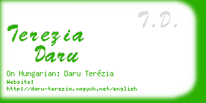 terezia daru business card