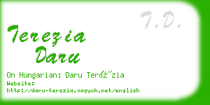 terezia daru business card